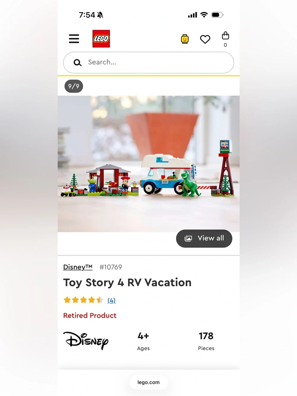 Complete LEGO 10769 Toy Story 4 RV Vacation